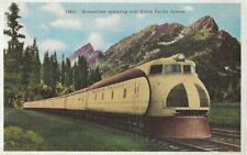 Postcard: Steamliner City Of LA Operating Over Union Pacific System Pullman Type picture