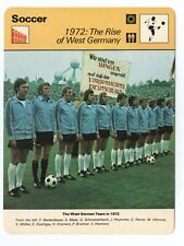West German Team 1972 - Soccer Football   Sportscasters Card  picture