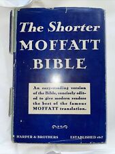 The Shorter Moffatt Bible by James Moffatt (Hardcover, 1935) Dj picture