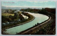 In the Mohawk Valley New York Scenic View River Railroad 1911 Postcard N934 picture