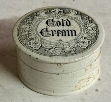 1890’s Gothic Design Cold Cream Pot Lid & Base (J726) picture