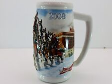2008 Budweiser Beer Stein Mug Clydesdale Horses 75 Years of Tradition W Papers picture