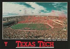 BIG-12 Football Texas Tech University Red Raiders Jones Stadium Postcard picture