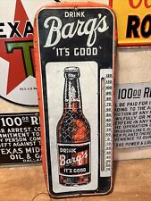 ORIGINAL & AUTHENTIC''BARQ'S'' THERMOMETER PAINT METAL, THERM WORKS   10X25 INCH picture