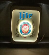 Miller Lite A Fine Pilsner Beer Vintage Light Wall Bar Sign Advertising 3D picture