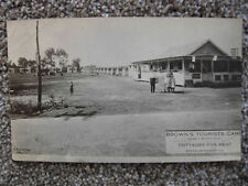 RPPC-NIAGARA NY-BROWN'S TOURIST CAMP-COTTAGES-ROADSIDE-NEW YORK-REAL PHOTO picture