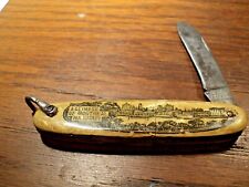 Vintage 1940s Elosi 1 Blade Folding Pocket Knife Montreal Canada Souvenir picture