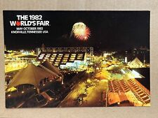 Postcard 1982 World's Fair Aerial View Fireworks Knoxville Tennessee Vintage PC picture