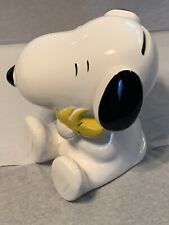 Official PEANUTS Snoopy and Woodstock Ceramic Collectible Piggy Bank picture