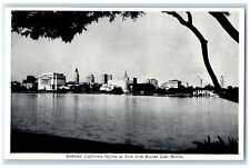 c1940 Skyline Beyond Lake Merritt Oakland California CA Antique Vintage Postcard picture