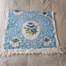 Vintage Canon Blue & White Floral Flower MCM Bath Towel picture