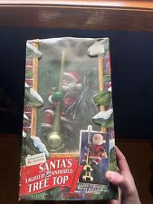 1994 Mr. Christmas Santa Claus Lighted Animated Tree Top Topper 14