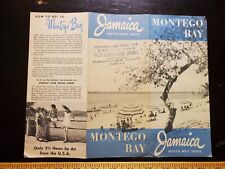 Vintage Jamaica Montego Bay  Tourist Travel Brochure circa 1950 picture