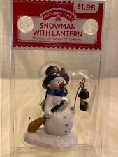 Holiday Time Christmas Village Accessory Snowman with Lantern New in Package picture
