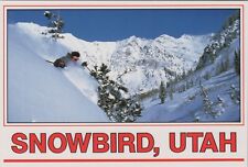 Vintage Postcard Snowbird Utah Downhill Skier Powder Mountain picture