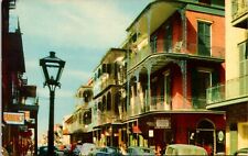 Historic Saint Peter Street New Orleans Louisiana Vintage Postcard picture