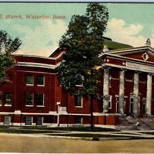 c1910s Waterloo, IA Grace ME Methodist Episcopal Church Litho Photo Postcard A61 picture