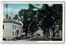 1917 Post Office Main Street  Looking East Dirt Road Castine Maine ME Postcard picture