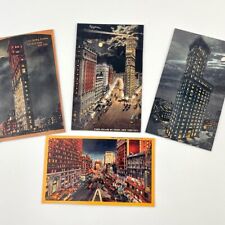 New York City NYC Manhattan Times Square Souvenir Magnet Vtg Postcard Style picture