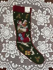 RARE 22x7  - I HAVE  50+ SFERRA Needlepoint Christmas Stockings - picture