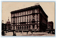 1911 Busy Scene at Claypool Hotel Indianapolis IN Posted Antique Postcard picture