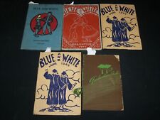 1943-1946 CAMP CURTIN JUNIOR HIGH SCHOOL BLUE & WHITE PROGRAMS LOT OF 5 - J 6565 picture