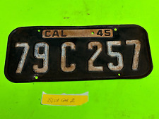 Vintage 1945 California License Plate  79 C 257Vintage 1945 California License picture