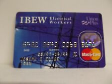 Vintage, Master Card, Credit Card,  Exp 1999, IBEW Electrical Workers, #384 picture