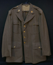 WWII US Army Enlisted Class A Uniform Coat AAF Insignia Size 50R Early & Scarce picture