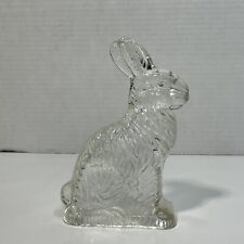 Vintage Easter 1940’s J.H.Millstein Co. Glass Bunny Rabbit Candy Container picture
