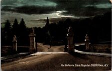 Postcard State Hospital Middletown NY Homeopathic Psychiatric Asylum Night P74 picture