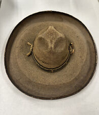 Antique Early 20th Century Handmade Mexican Sombrero Hat Embroidered Cowboy West picture