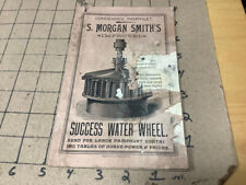 original 1800's - S Morgan Smith's SUCCESS WATER WHEEL condensed pamphlet 36pgs picture