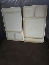 2 Vintage Tupperware Compartment Trays picture