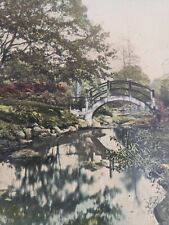 C 1913 Picturesque Scene Fairmount Park Philadelphia PA Bridge Stream Postcard picture