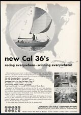 1967 Cal 36 racing yacht photo Jensen Marine vintage print ad picture