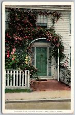 Vtg Nantucket Massachusetts MA Number Five Quince Street 1910s Old Postcard picture