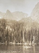 Boulder Colorado CO Fern Lake And Little Matterhorn Stereoview SV Photo picture