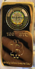 100 BTC 2011 - 1Avc5Nsw - 1st Edition Casascius (Redeemed) Gold Plated Bitcoin picture