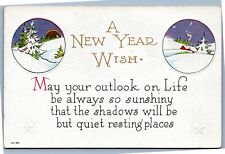 postcard New Year - May your outlook on life be always so sunshiny picture