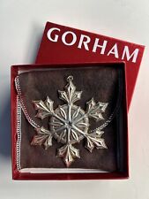 2007 Gorham STERLING Silver 38th Annual Snowflake Ornament, W/C.O.A. Card picture