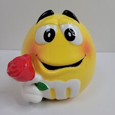 M&M's Yellow Peanut M&M Holding Red Rose Candy Cookie Jar Galerie Ceramic picture