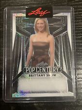 BRITTANY SNOW 2023 Pop Century Leaf - One Of One 1/1 - SSP BLACK MOJO REFRACTOR picture
