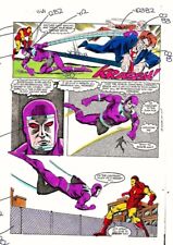 Original 1983 Invincible Iron Man 168 color guide art: Marvel Comics Machine Man picture