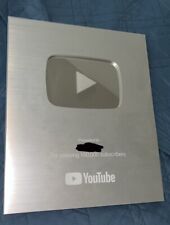 Authentic Silver YouTube Play Button picture
