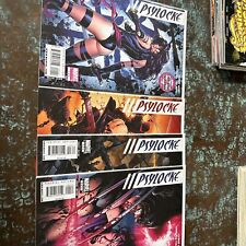 PSYLOCKE #1 2 3 4 MARVEL 2010 YOST TOLIBAO WOLVERINE APPEARANCE FINCH COVERS 1-4 picture