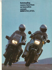 1985 booklet folder BMW Motorcycle K75C K75S / outstanding success /6 pages picture