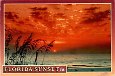 Florida, sunset, colorful skies, warm blue water, powdery sands, Postcard picture