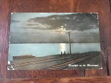 Moonlight on the Mississippi River Postcard picture