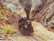C 1960s  Siverton Narrow Guage D & R G W Train Animas River Gorge CO Postcard picture